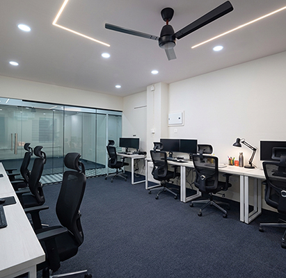 Premium coworking spaces in M G Road, Kochi, offering flexible office solutions.